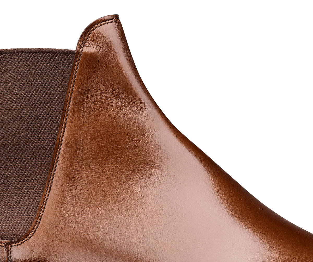 Chelsea 8 Dark Brown Burnished Calf