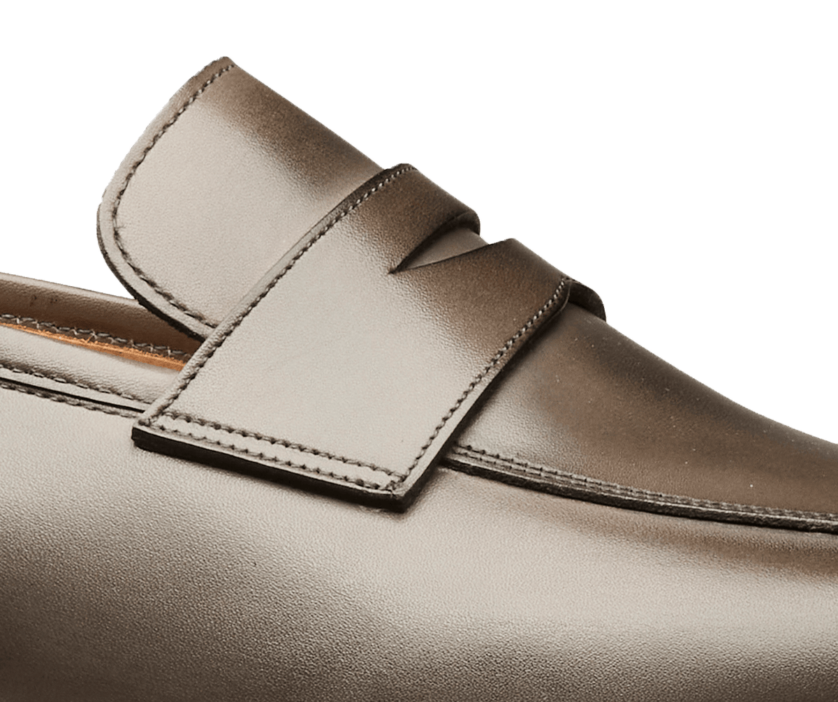 Merton Grey Burnished Calf