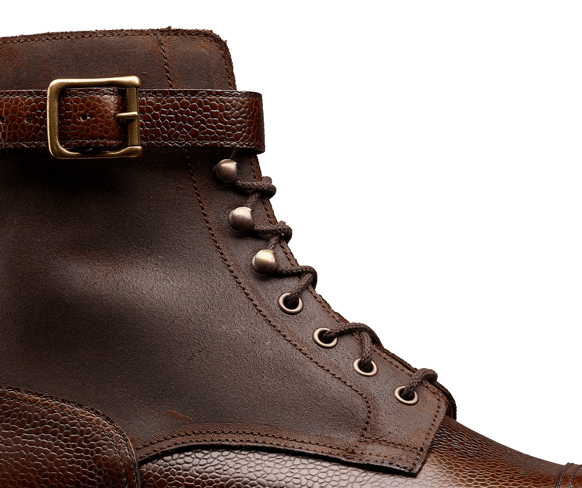 Aldershot Dark Brown Scotch Grain & Dark Brown Rough-Out Suede