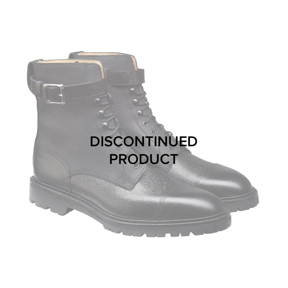 Aldershot Black Scotch Grain & Black Rough-Out Suede
