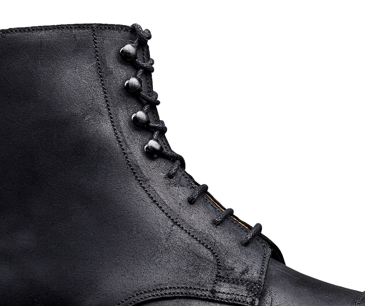 Coniston Black Rough-Out Suede