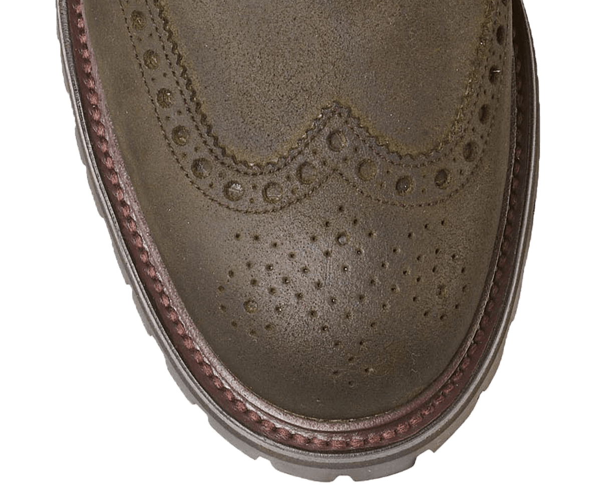 Islay Green Rough-Out Suede