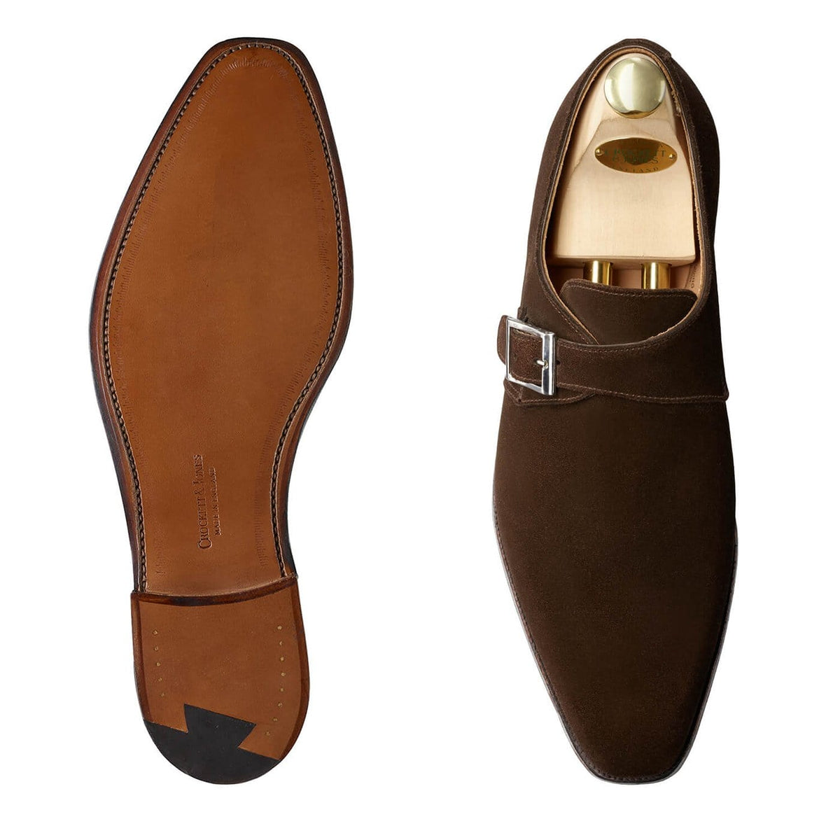Monkton Dark Brown Calf Suede