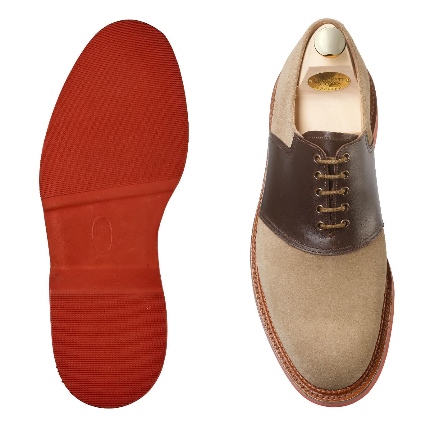 Penn Khaki Suede &amp; Dark Brown Wax Calf