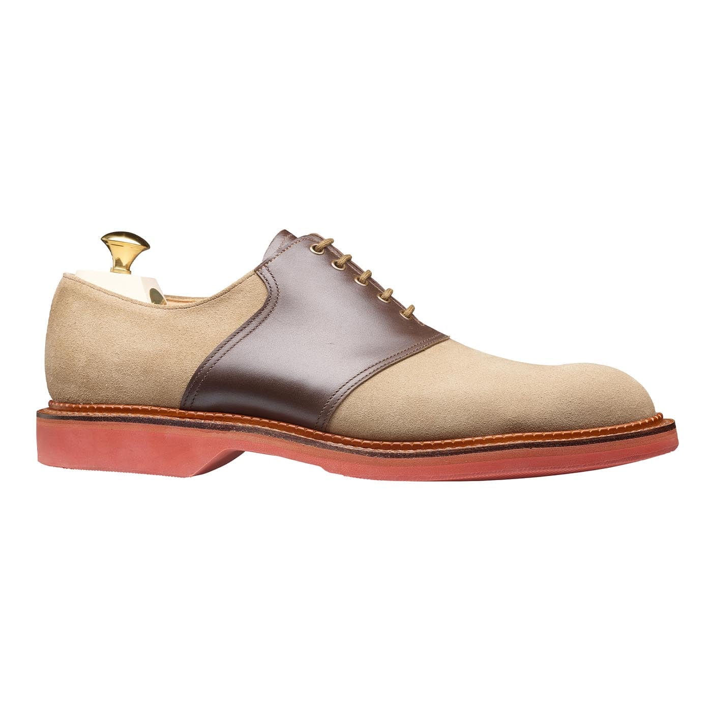 Penn Khaki Suede &amp; Dark Brown Wax Calf