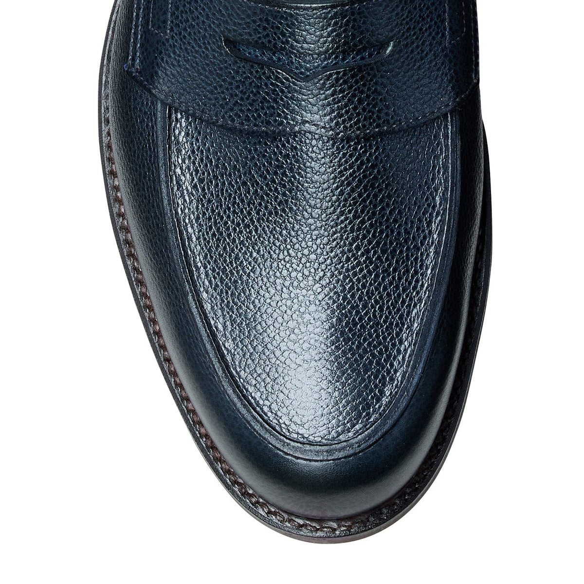 Richmond 2 Navy Pebble Grain