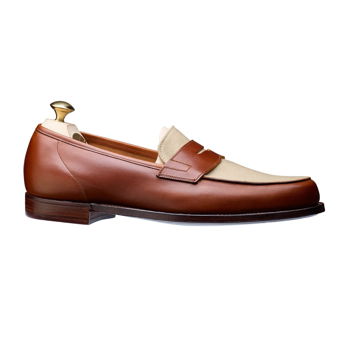 Richmond 2 Tan Burnished Calf &amp; Stone Canvas