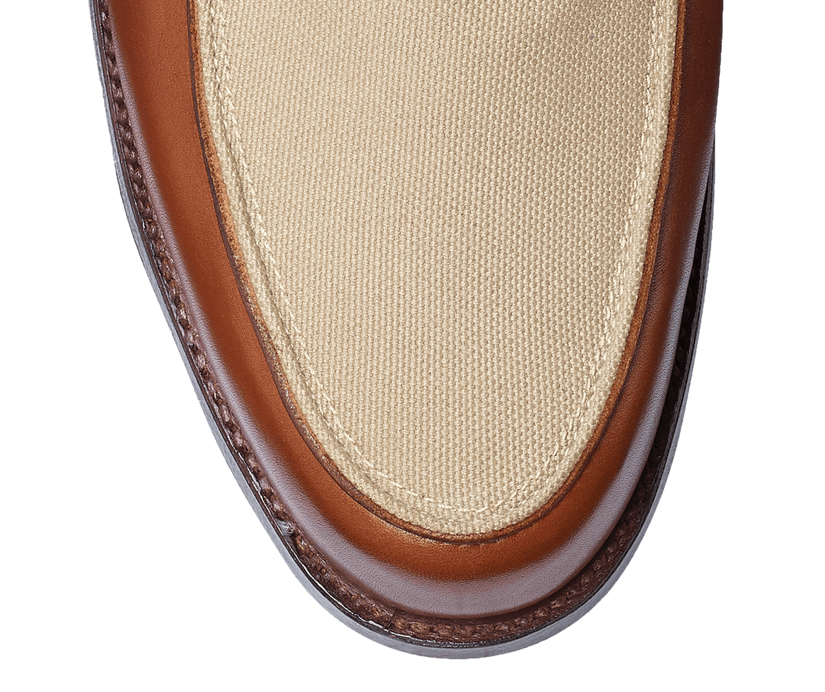 Richmond 2 Tan Burnished Calf & Stone Canvas