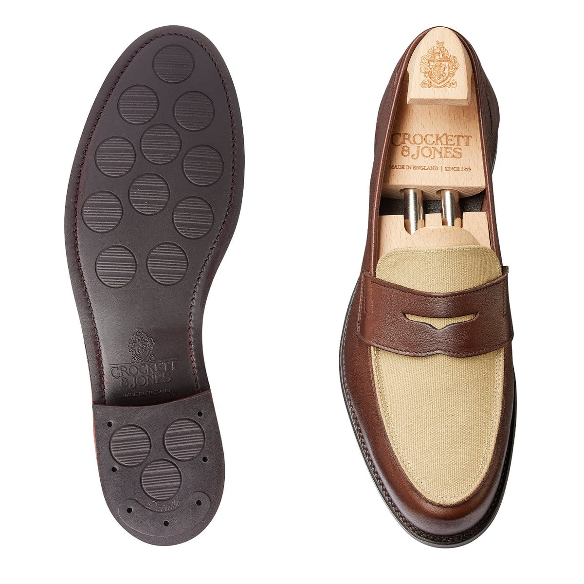 Richmond 2 Walnut Milled Calf & Stone Canvas