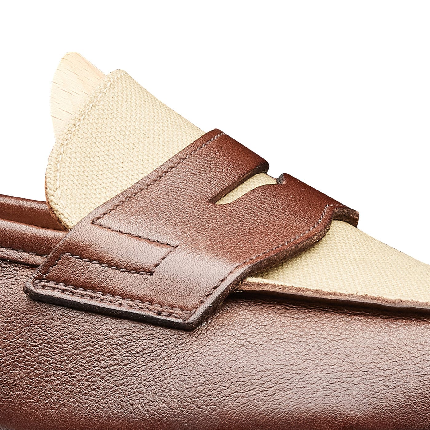 Richmond 2 Walnut Milled Calf &amp; Stone Canvas