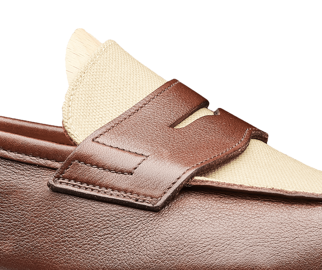 Richmond 2 Walnut Milled Calf &amp; Stone Canvas
