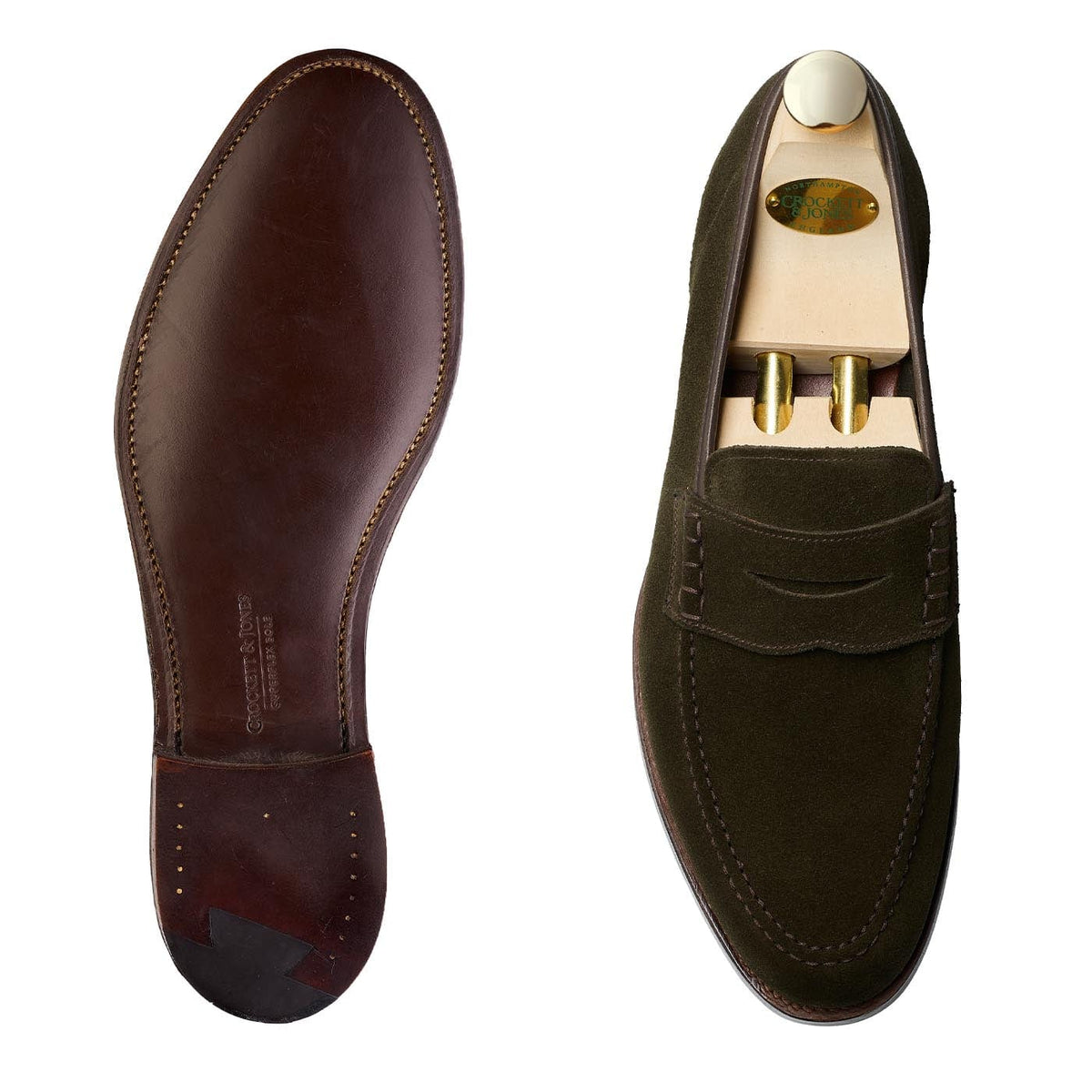 Seaton Earth Green Suede