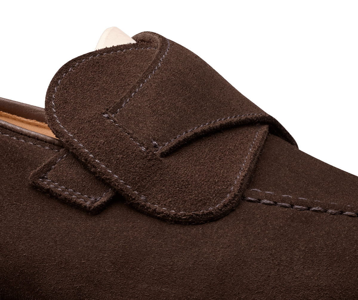 Selby Dark Brown Calf Suede