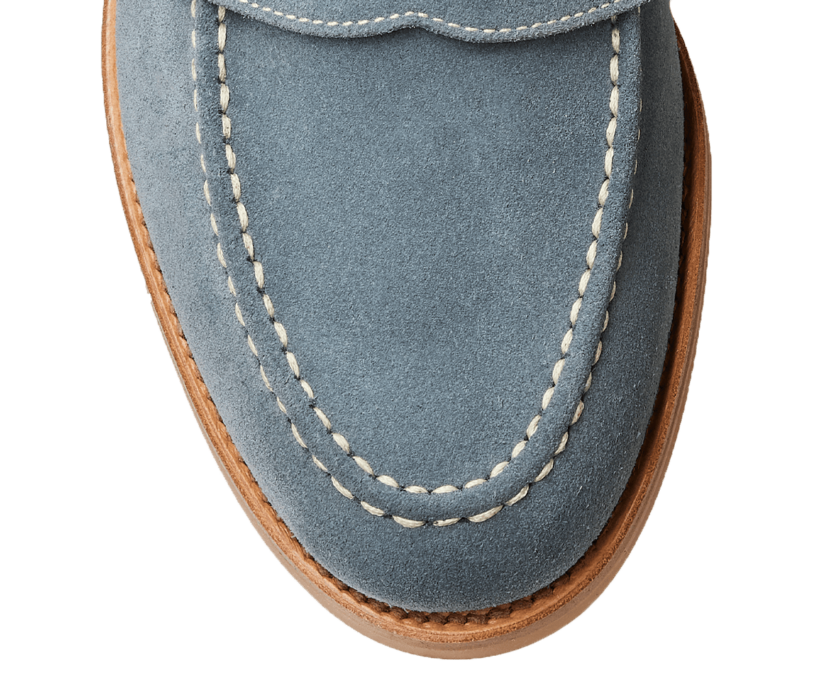 Sorrento Pastel Blue Suede